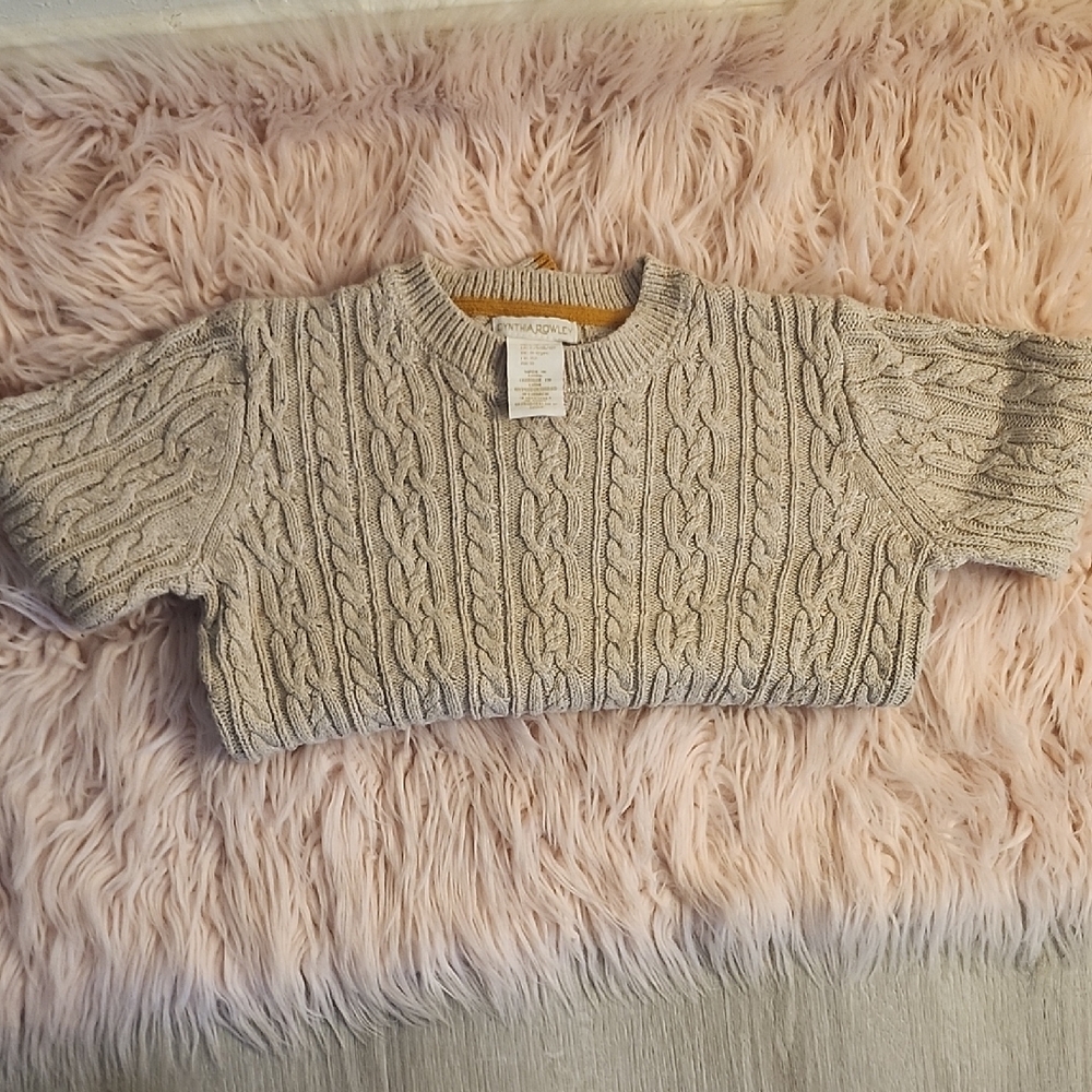 Cable Knit Gray Sweater